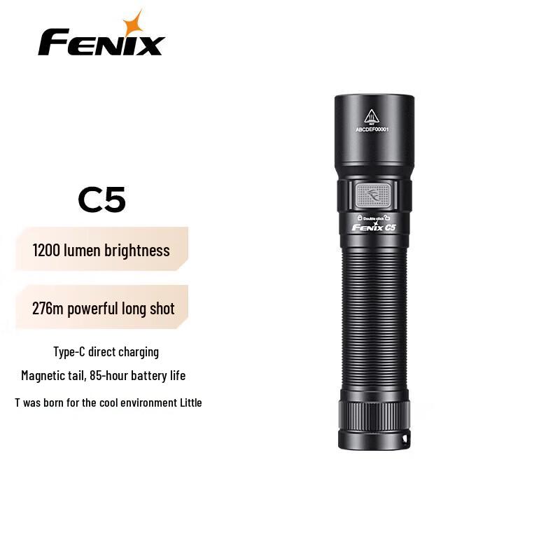 Магнитный светодиодный фонарик Fenix C5 с возможностью подзарядки