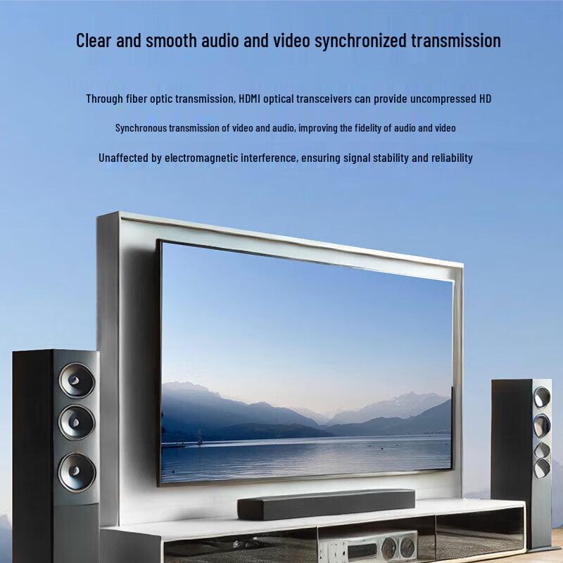 BOYANG 1-Channel Bidirectional HDMI Optical Transceiver