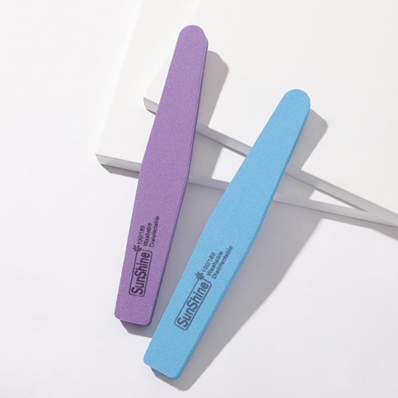 1 шт. смешанная губка для ухода за ногтями, наждачная бумага, пилочка для ногтей, двухсторонние полоски, пилочки для маникюра и дизайна ногтей, прочная мойка