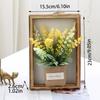 Wood Photo Frame Imitation Flowers Decoration 3D Handmade Artificial Flower Wall Hanging