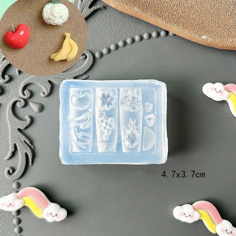 3D Фруктовый силиконовый молд для ногтей Сладкие лепестки цветов Ногти феи Шаблоны DIY Декор для нейл-арта Шаблон для маникюра для нейл-шармов