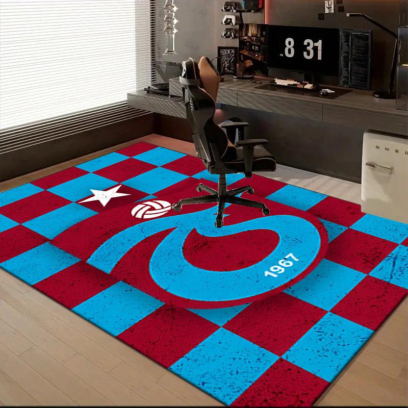 Trabzonspor Crest Emblem Rug Office Floor Mat - Machine Washable for Bedroom, bedroom, livingroom, Room Decor Fan Gifts Christmas