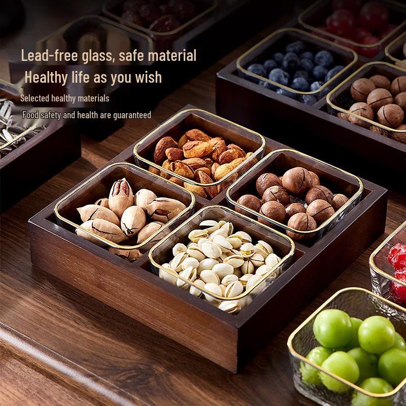 Wooden Compartment Storage Box