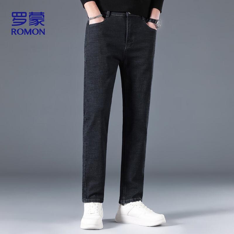 ROMON Мужские эластичные джинсы K951 свободного прямого кроя