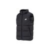 Solid Color Stand Collar Zip-Up Casual Down Vest Men Vests Black FB8184-010