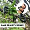 Funny Fake Snake Realistic Rubber Snakes 120/130cm Gag Halloween Garden Safari Prank Prop Hallo C9K7