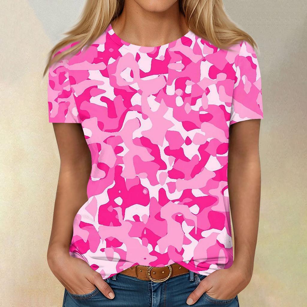 Рубашки с коротким рукавом для женщин, милые топы, футболки с принтом, блузки, повседневные базовые топы больших размеров, пуловеры