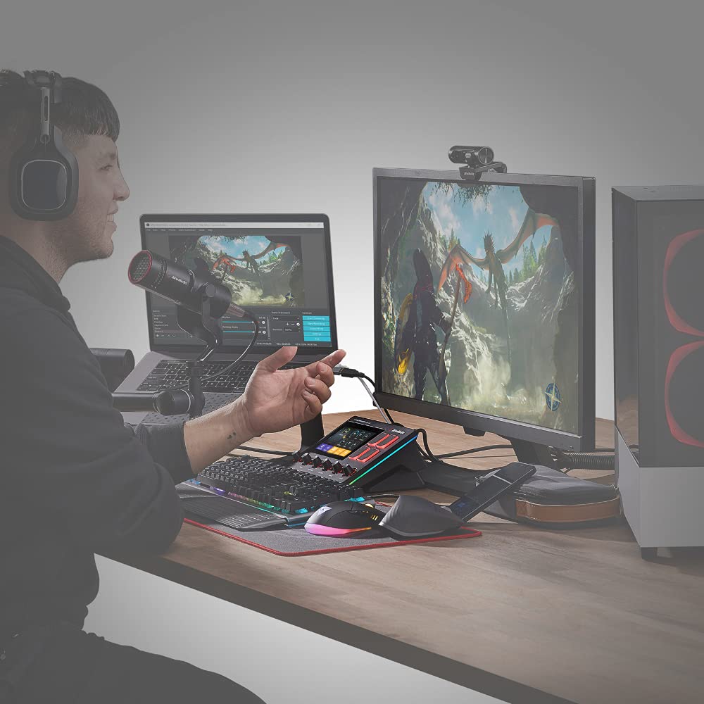 AVerMedia LIVE STREAMER NEXUS AX310 Audio Mixer Control Center for Streamers DV602 &