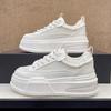 Thick Sole Height Increasing Sports White Shoes Female Tennis Shoes New Summer Mesh Breathable Platform Board Shoes Thin