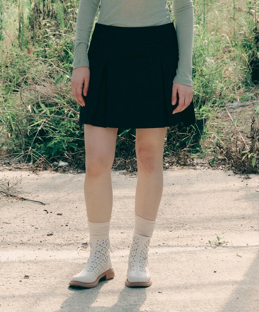 Ceme Cargo Pocket Mini Skirt(Bk)
