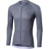 Li Ning Breathable Road Mountain Sports Comfortable Long Sleeve Cycling Jersey Men Jersey Gray LCTY047-4