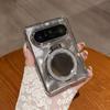 Feather-Style All-in-One PC Phone Case With Electroplated Hinge Mirror Stand Wrist Strap Pura X Max Foldable
