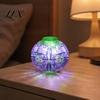Portable Stress Reducers Press Fidget Spinner with LED Light, to Spin Transparent Ball for Quiet Desk Toys Anxiety Relief, Accessory Office,
