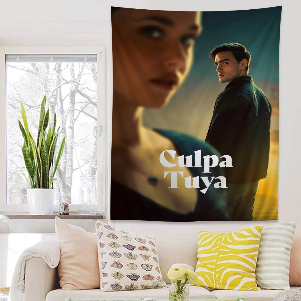 Моя вина Culpa Mia 2023 Фильм Аниме Гобелен Хиппи Цветок Настенные Ковры Декор Комнаты в Общежитии Дешевый Хиппи Настенное Украшение
