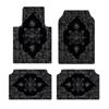 Bohemian Car Floor Mats 4 Pieces Set Dirt Resistant Wear Resistant Backing Universal Fit For Cars SUVs Trucks Auto Accessories