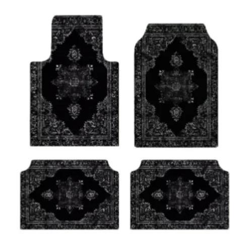 Bohemian Car Floor Mats 4 Pieces Set Dirt Resistant Wear Resistant Backing Universal Fit For Cars SUVs Trucks Auto Accessories