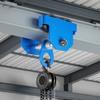 Manual Trolley, 3 Ton Load Capacity, Push Beam Trolley with Dual Wheels, Adjustable for I-Beam Flange Width 63 mm to 203 mm, Heavy Duty Carbon Steel