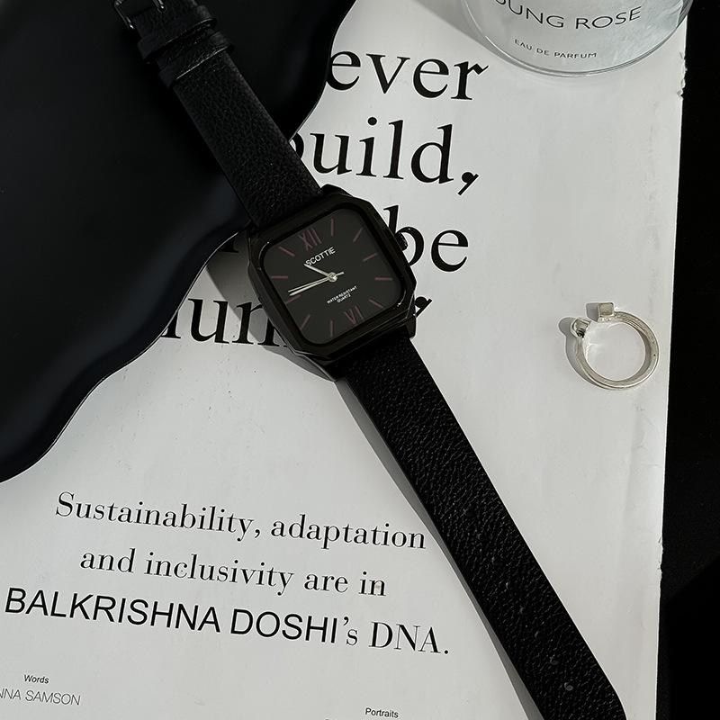 Large Dial Women'S Watch Personality Temperament Square Belt Women'S Watch Waterproof