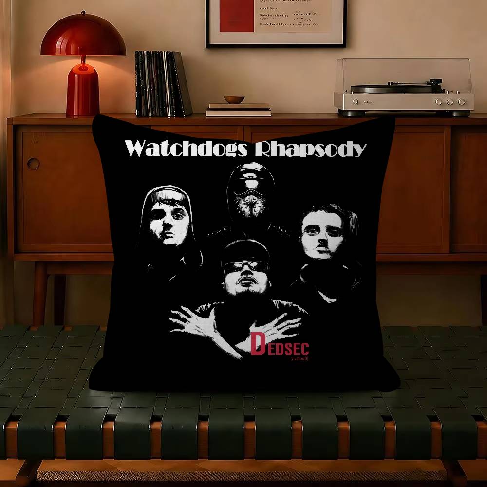 Watch Dogs Game Decorative Pillowcase Square Pillowcase Home Office Decorative Cushion Cover