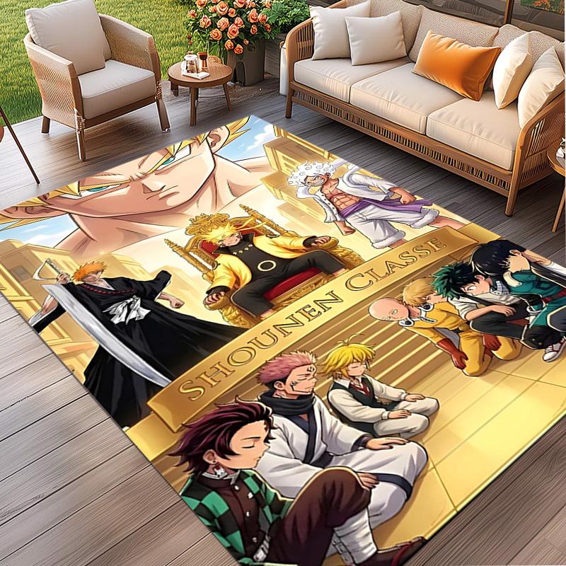 Коврик с принтом One Piece, Моющийся напольный ковер, Для прихожей, Общежития, Прачечной, Офиса, Кабинета, Домашний декор, Подарок на День рождения, Рождество