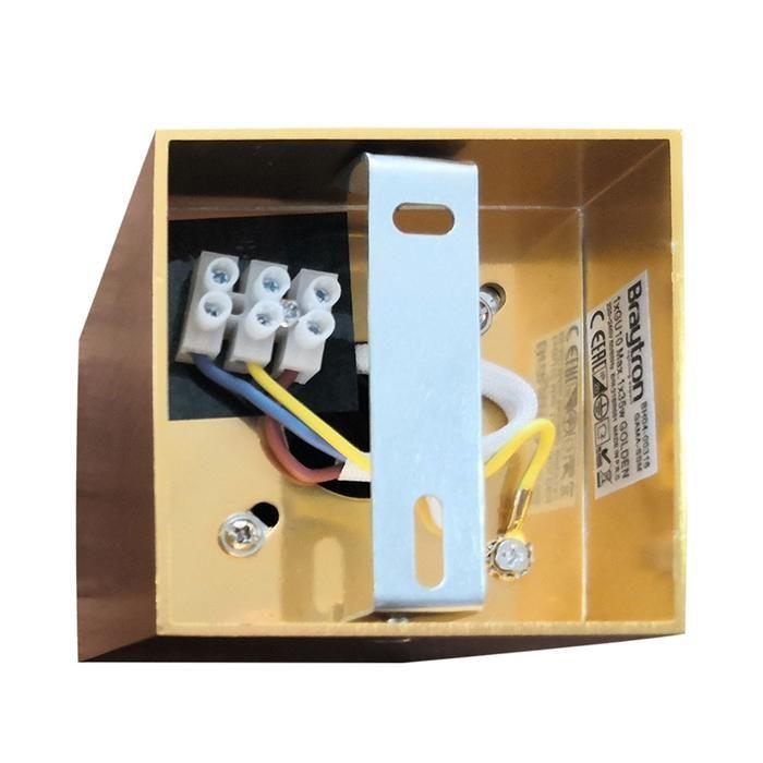 Plafonnier alu GAMA-8010F carré GU10 35W Doré