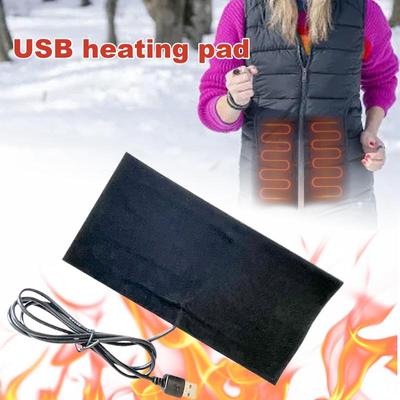 USB Нагревательная подушка Нагревательная подушка из углеродного волокна Грелка для рук 5 В Нагревательная пленка Электрическая Зимняя Инфракрасная Жар Нагревательный коврик Для жилета Куртки