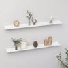 VidaXL Wall Shelves 2 Pcs White 100x9x3 Cm