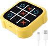 OBEST TicTacToe Board Game, 3-in-1 Toy, Tic-Tac-Toe, True or False, Brain Training, Educational Toy, Birthday Gift (Yellow)