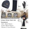 3 Pcs Winter Hat Scarf And Gloves Sets Men Or Women Unisex Warm Knitted Beanie Hat With Fleece Lined Long Neck Warmer Scarf And Touchscreen Gloves