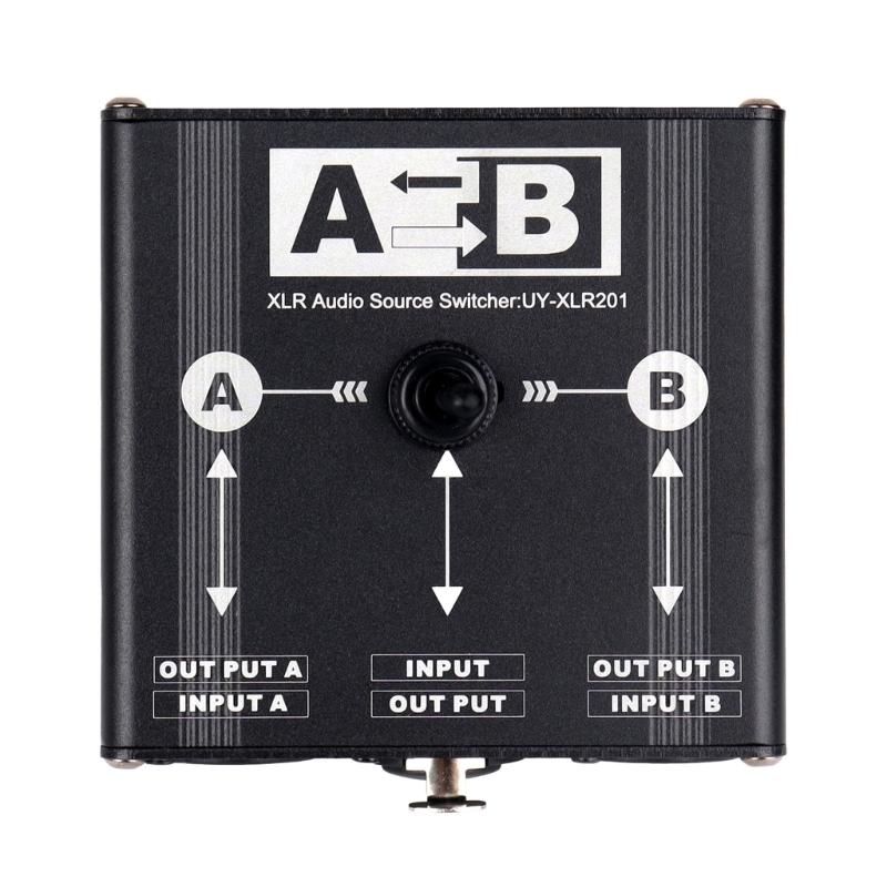 2 входа, 1 выход, XLR, переключатели звука, пассивные, бесшумная коммутация сигнала, металлический корпус