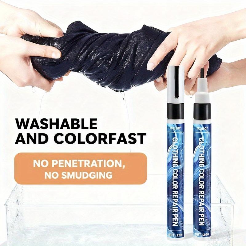 IFUBO Fabric Repair Pen | No-Fade Permanent Ink | Instant Fix for Clothes Jeans Suits | Multi-Color DIY Marker