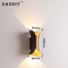 SANDIY Outdoor LED Garden Wall Lamp Up Down Light for House Decor Exterior Patio Porch Garage Gate Balcony Step Waterproof IP65