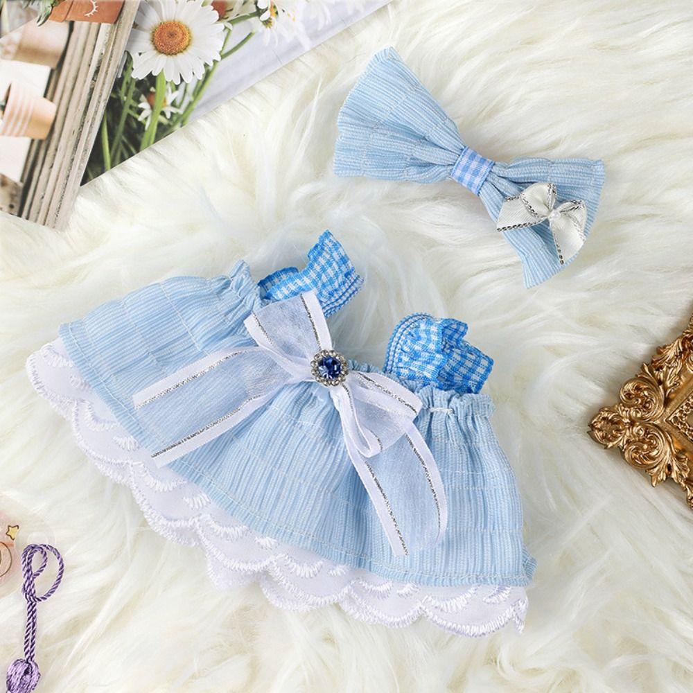 With Bow Headband Accessories Princess Dress 10 Styles Doll Skirt 20cm Cotton Doll/EXO Idol Dolls