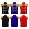 Boys Girls Sleeveless Military Drummer Parade Vest Jacket for Themed Parties Halloween Costume