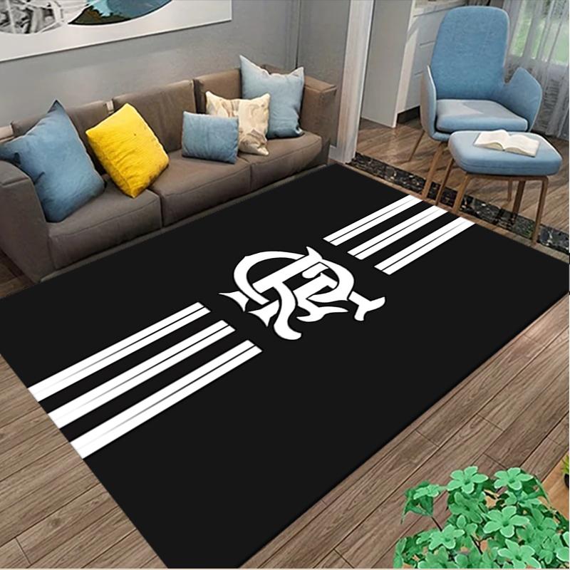1pc Office Printed Area Carpet, Rangers FC Rug, Home Sofa Chair Mat For Christmas and Halloween Décor