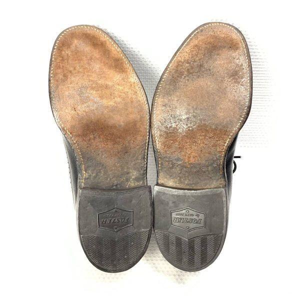 70s-80s Vintage/FREEMAN/Long Wingtip Business Shoes/7E/25.5cm/Black/(USED)