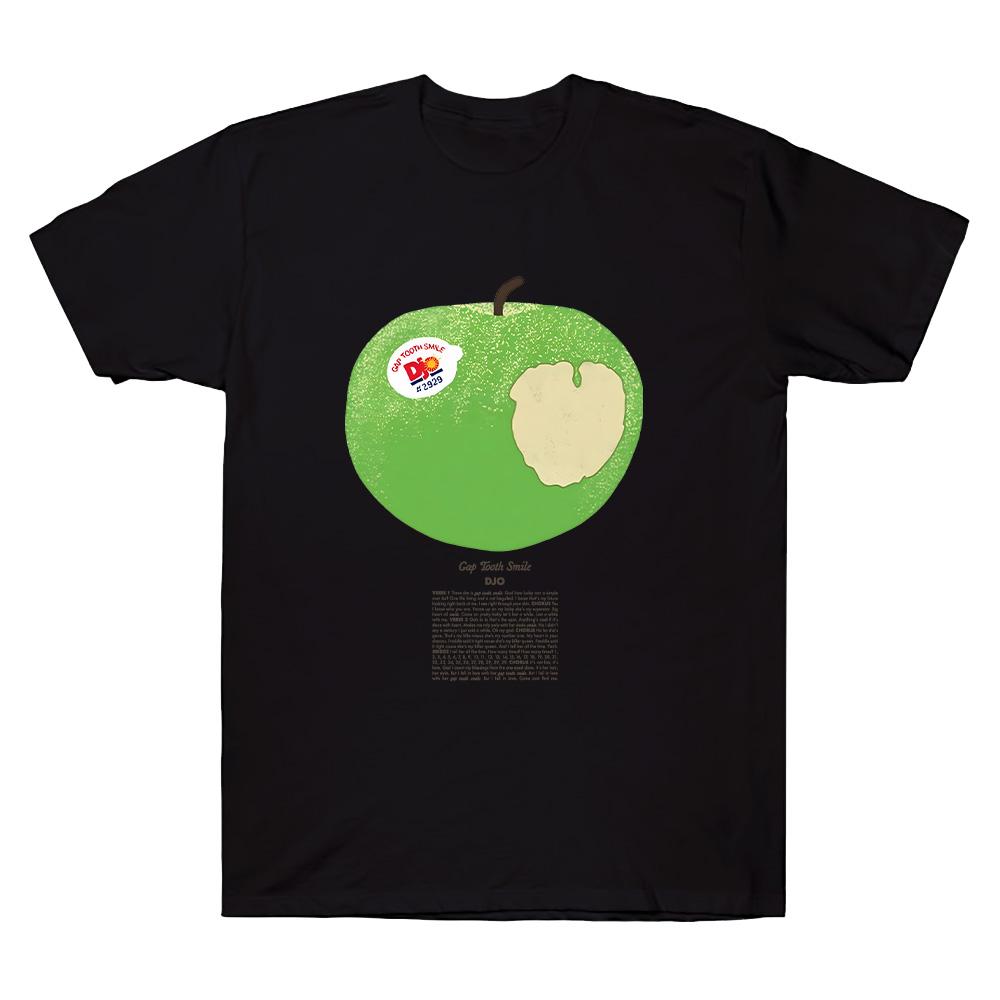 Djo Merch Зеленое Яблоко Футболка Модная Мужская Женская Короткий Рукав Повседневная Футболка Унисекс Летняя Чистый Хлопок Круглый Вырез Короткий Рукав Одежда