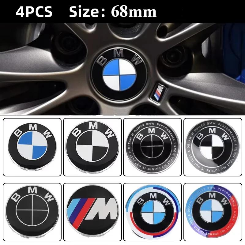 For BMW 1 Se E88 4pcs 56mm 68mm automobile tire center cover logo is suitable for BMW M1x3 X6 X7 134567 series E36 E39 E46 E60 E90 accessories.