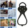 2 Pairs Universal Non-Slip Gripper Spikes Corrosion Resistant Strong Grip Ice Snow Boot Crampons Traction Cleats Snow Shoe Spikes