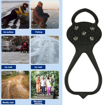 2 пары универсальных нескользящих шипов-захватов, устойчивых к коррозии, прочного захвата, кошек для зимних ботинок, тяговых шипов, шипов для зимней обуви