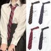 Polyester JK Necktie Neckwear Striped Neck Tie Simple Uniform Bow Tie  Women Men