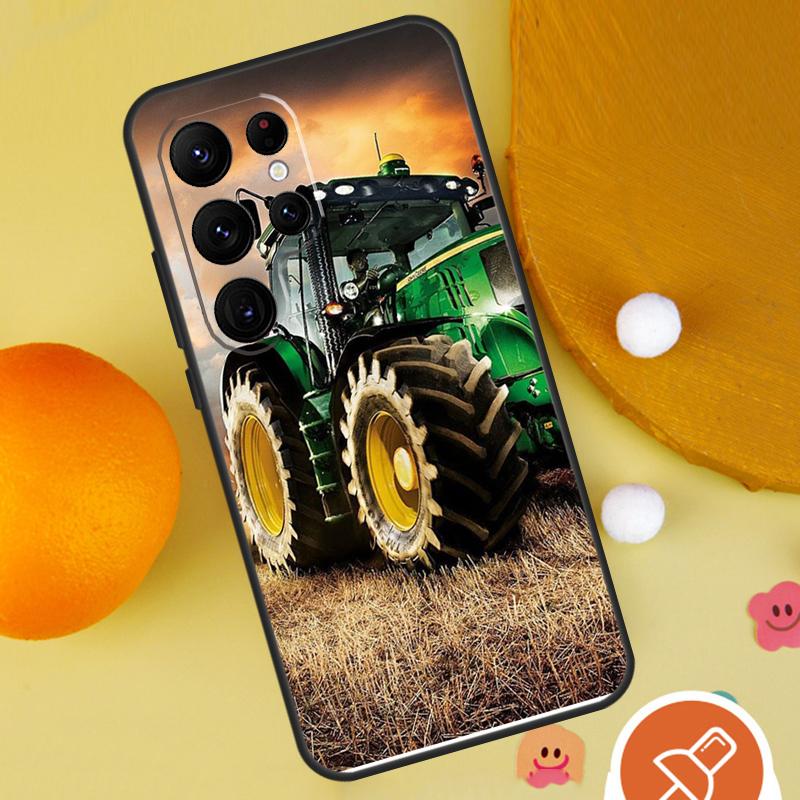 Farm Vehicle Tractor Phone Case For Samsung Galaxy S25 Ultra S24 S23 S22 S21 Ultra S9 S10 Plus S20 FE Funda Cover