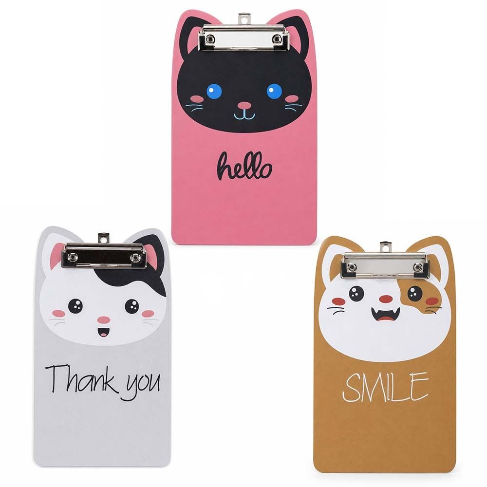 Low Profile Clip Magnetic Cat Clipboard A5 File Holder Durable Clip Boards for Nurses Teachers