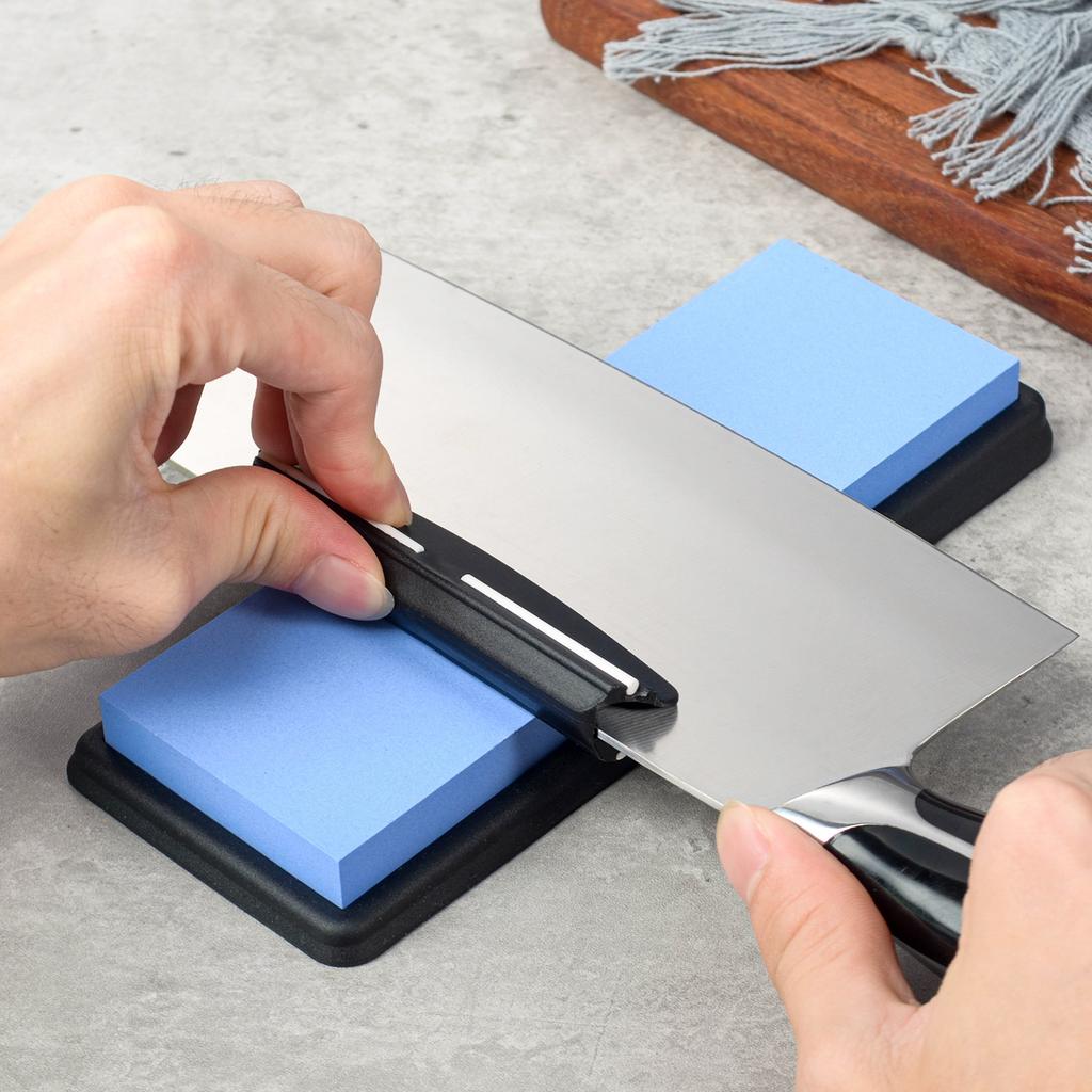 1PCS Fixed Angle Grinding Clamp Guide Small Angle Grinding Aid Knife Clip Sharpener 15 Degrees Ceramic Whetstone Accessories