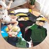 Naruto Evolution Round Area Rug Carpet Rug For Living Room Bedroom Sofa Playroom Decor Nonslip Floor Mat