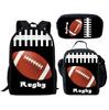 School Season Three-Piece Set School Bag Pencil Bag Lunch Bag Street Tide Basketball Football Picture Backpack Set