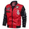 Leather Jacket Men Jacket Winter Mens Faux Leather Bomber Pilot Jackets Male Fleece Coats 4xl