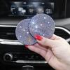 Diamond Car Coaster Water Cup Slot Non-Slip Mat Silica Gel Pad Cup Holder Mat Gadget Bling Waterproof Car Interior Accessories