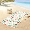 Christmas Ornaments and Pine Pattern Beach towel quick-drying for travel outdoor sports jogging beach and swimming