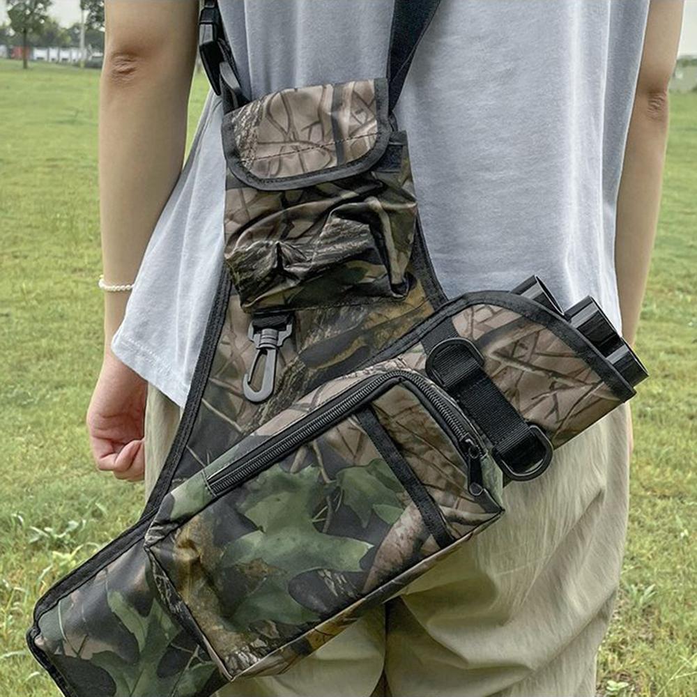 Колчан для стрельбы из лука с 3 трубками на поясе, мишень для стрельбы из ткани Оксфорд, колчан для стрел с регулируемым ремнем